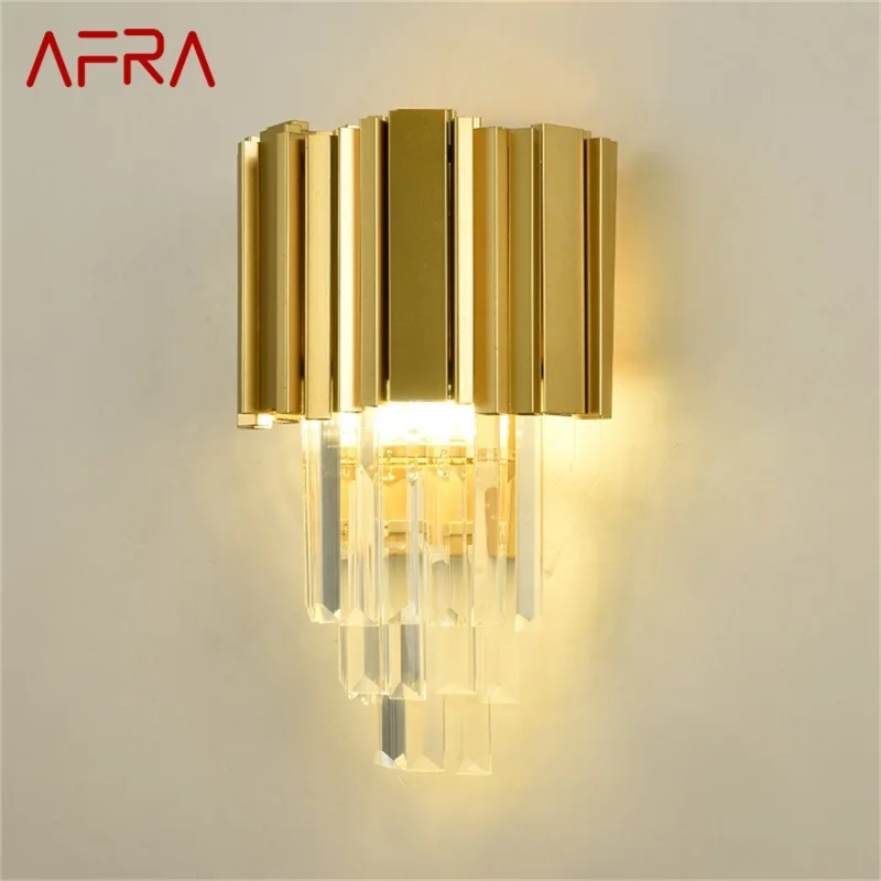 

AFRA Wall Sconces Lamp Gold Contemporary Luxury Design Balcony Decorative For Home Living Room Corridor