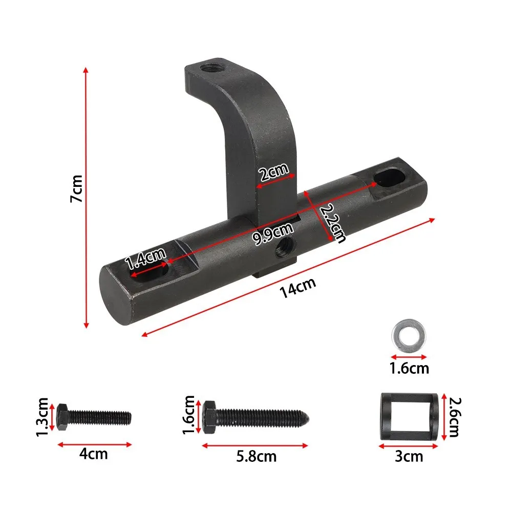 POW352003 Durable Valve Spring Compressor Tool Kit For Dodge Ram 2500/3500 5.7 6.1 6.2 and 6.4L HEMI Engines Black