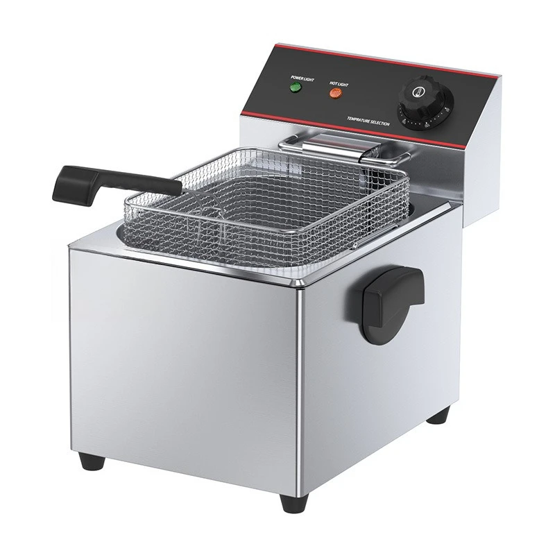 

Electric fryer Commercial desktop fritters machine Large capacity stall Single cylinder Double cylinder Fried chicken fries Stin
