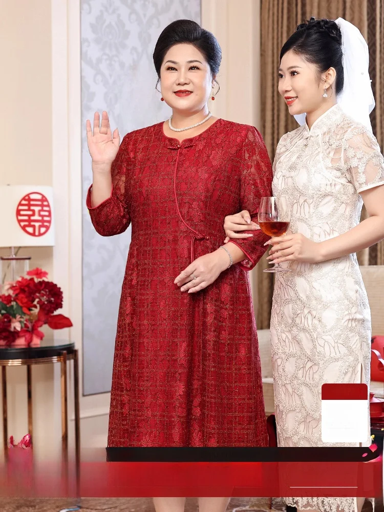 robe-de-grossesse-decontractee-en-dentelle-pour-femmes-taille-plus-printemps-2026-style-decontracte-col-rond-mi-longue