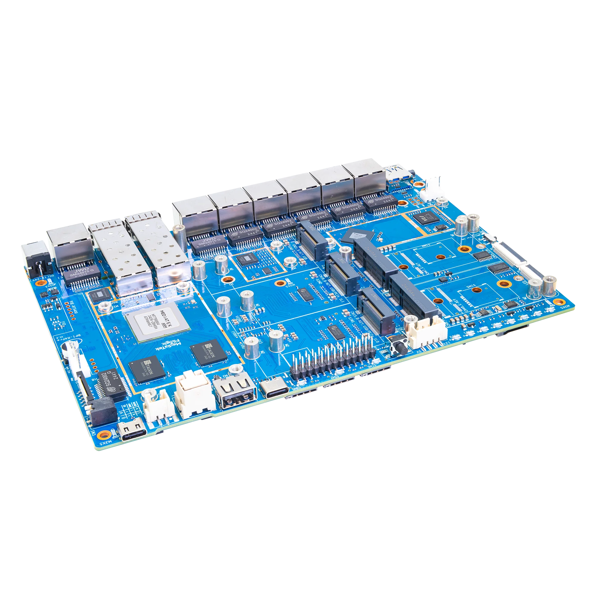 Banana Pi BPI-R4 PRO MT7988A (Filogic 880) 8GB DDR4 8GB eMMC Wifi7 Router Board Quad-core Arm Corex-A7 Home Automation