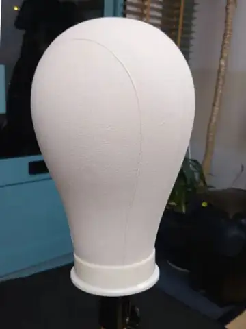 Canvas Wig Head Wig Stand 21-24inch Mannequin Head for Hairstyling Displaying Making Wig Stand With Head Wig Supports Holder