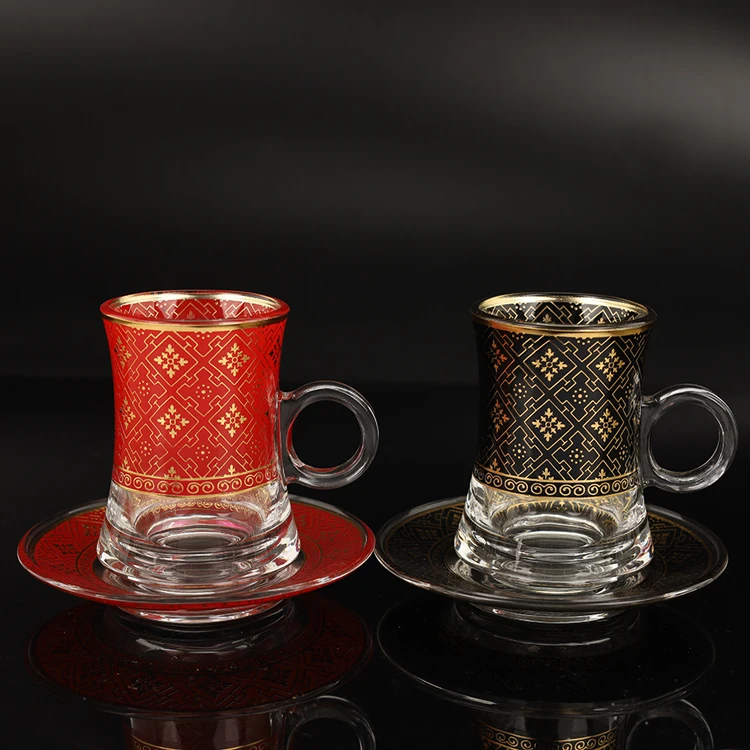 reusable arabic coffee cup glass teacup Turkish tea cup sets