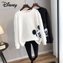 Disney 2023 Anime Mode Mickey Mouse Print Losse Sweatshirt Lente Herfst Cartoon Trui Top Kleding