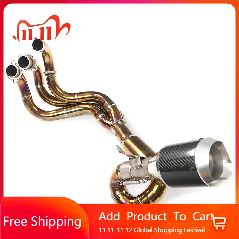

STLF For MT-09 2014-2020 Motorcycle Exhaust System Stainless Steel 304 Exhaust Pipe