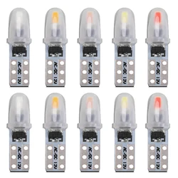 10X T5 Led Bulb W3W W1.2W Led Canbus Car Interior Lights Dashboard Warming Indicator Wedge Auto Instrument Lamp Yellow Red Blue