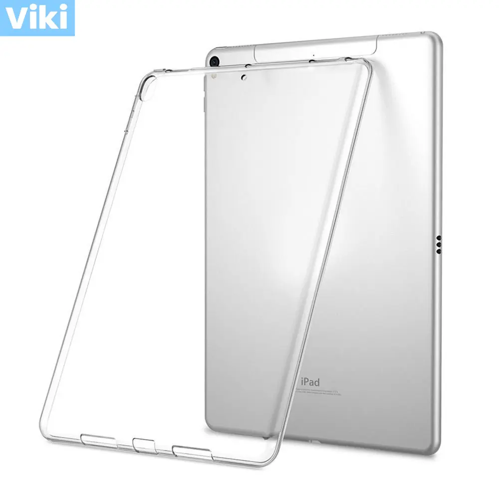 Silikonhülle für iPad 2 3 4 5 6 Air 1 Mini 1 2 3 4 Klare transparente Hülle Weiche TPU-Rückseite Tablet-Hülle für iPad 9,7 2017 2018