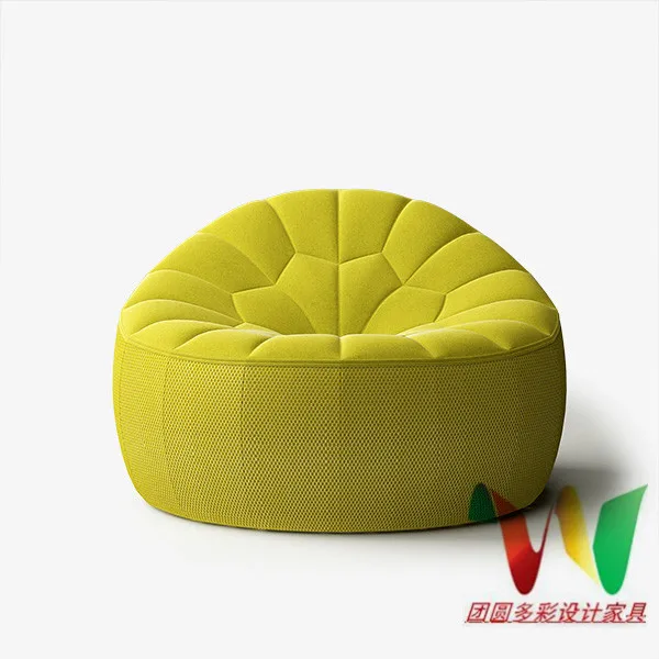 Customized Reunion Furniture Creative Designer Leisure Chair Armchair Pumpkin Chair Hotel Club Reception Chair Single Chair