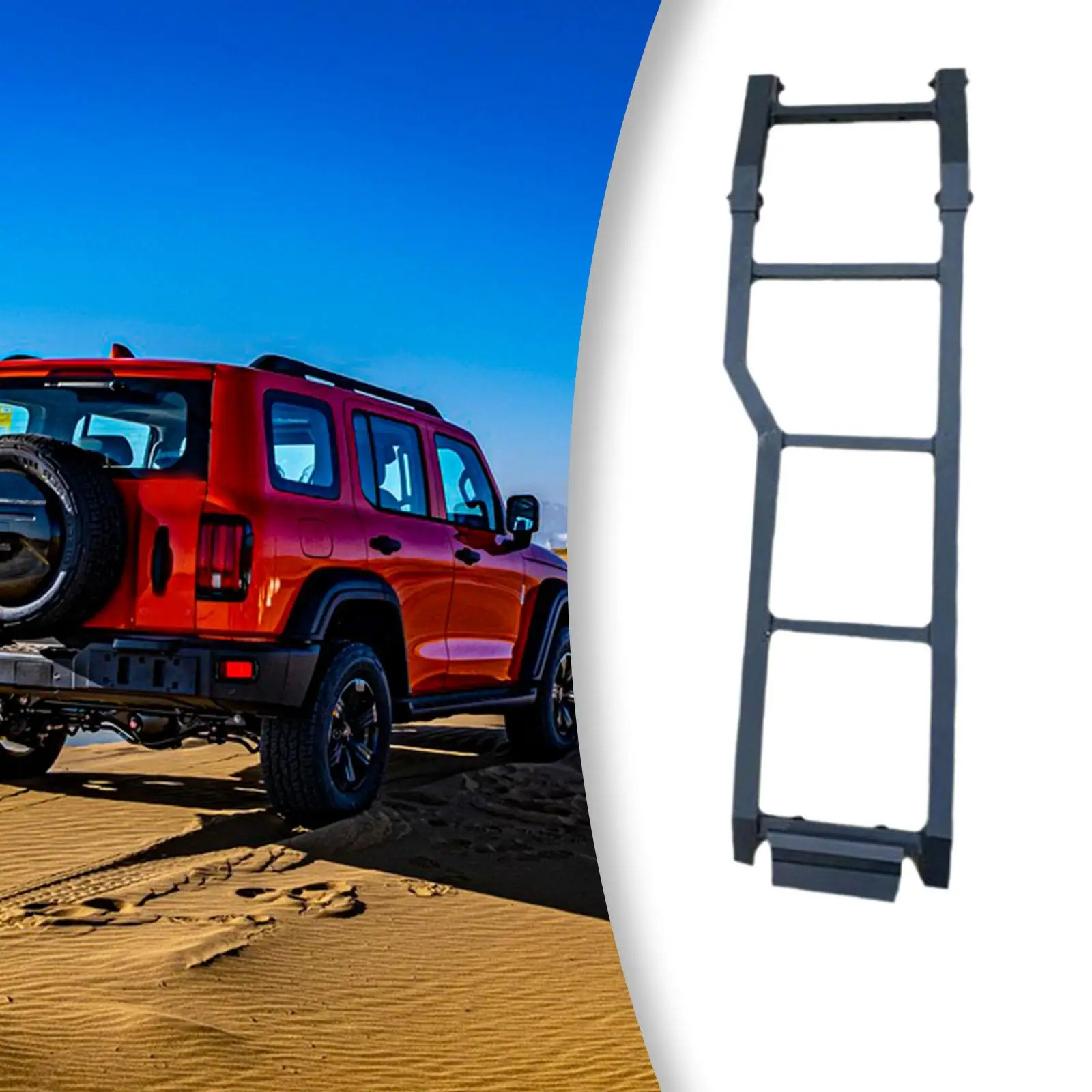 

Car Rear Tail Door Ladder Climbing Assembly for Jimny Jb64W Replacement