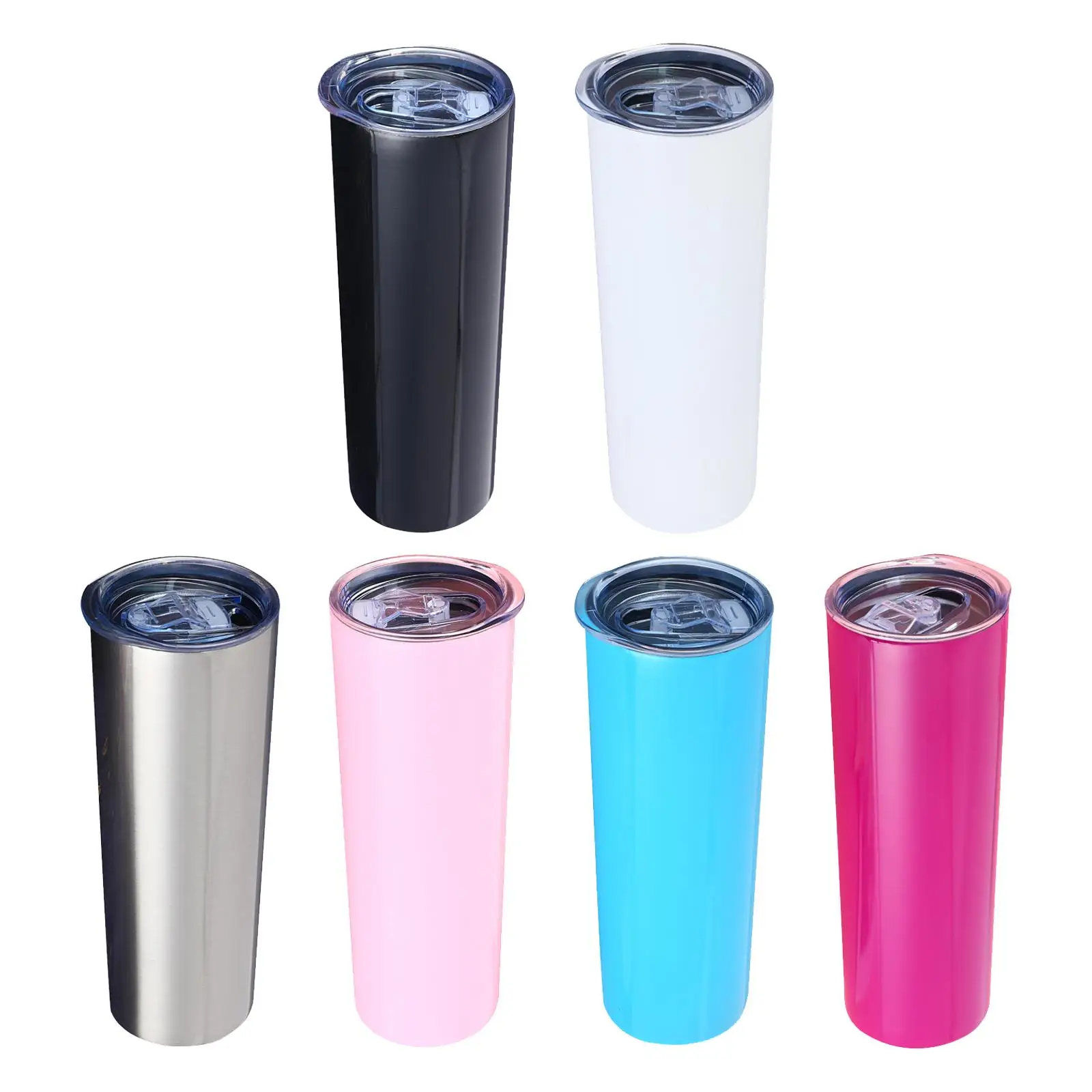 Insulated Mugs 600ml/20 Reusable Stainless Steel Lightweight Fits for Car