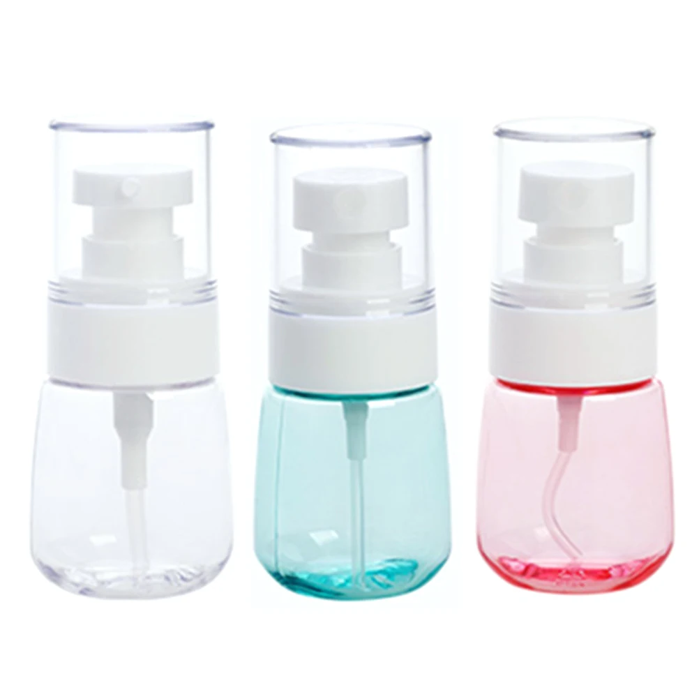 

3pcs Sunscreen Spray Bottles Empty Plastic Refillable Travel Size Portable Leak Proof Cosmetics Dispenser Bottle Water Spray