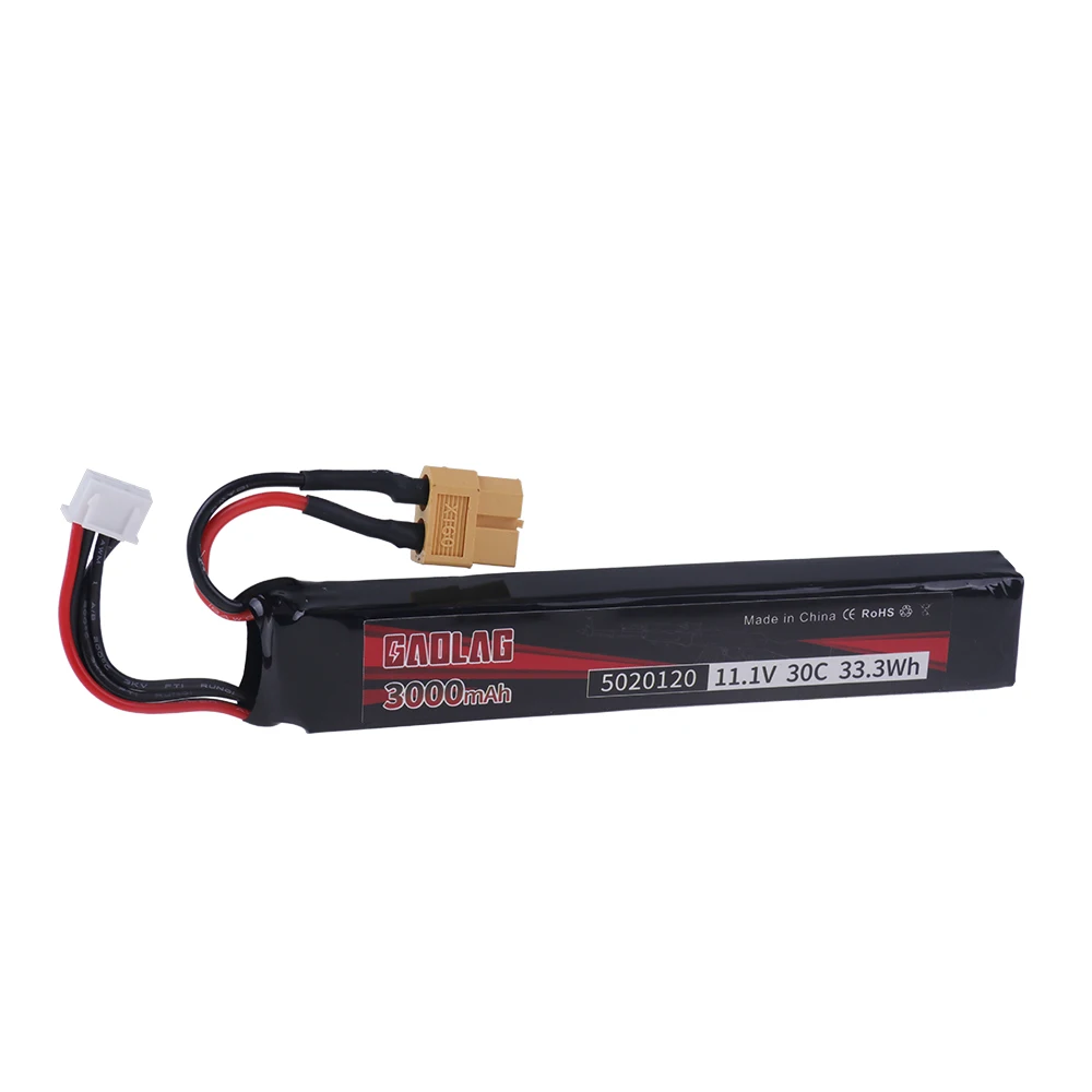 3s 11,1 V 3000mAh 30C 5020120 Lipo аккумулятор для Airsoft BB пневматического пистолета Электрические игрушечные пистолеты RC части