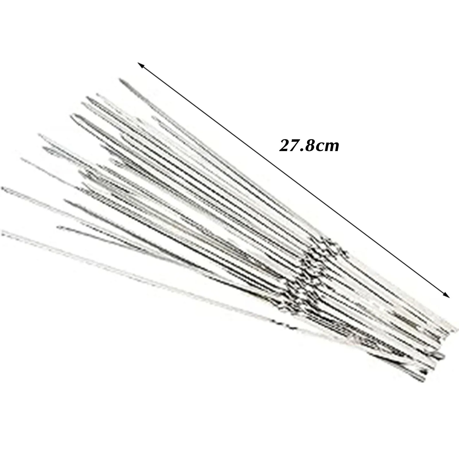 Spiedini piatti in acciaio inossidabile per barbecue, resistenti, riutilizzabili, durevoli, antiruggine, per cucinare e grigliare la carne