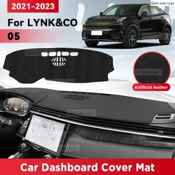 For  LYNK&CO 05 2021 2022 2023 Car Dashboard Cover Mat Sun Shade Pad Avoid Light Mat Instrument Carpet Protection Accessories
