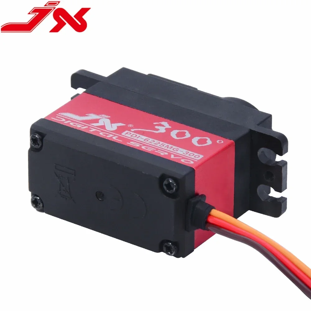 JX PDI-6225MG-300 °   300 graus 62g 25kg 4.8-6V 0.21Sec Servo digital de engrenagem de metal de alta precisão para carros RC aeronaves de braço robô