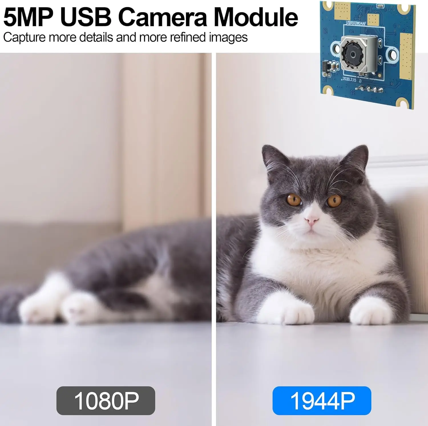 ELP 5MP Autofocus USB-camera CMOS OV5640 webcam met 60 defree lens Mini ingebedde industriële cameramodule voor pc Raspberry Pi