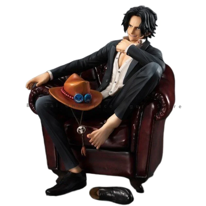 In magazzino originale MegaHouse One Piece POP SOC Portgas D Ace Action Figures giocattoli di animazione regali modello collettore Anime Hobby