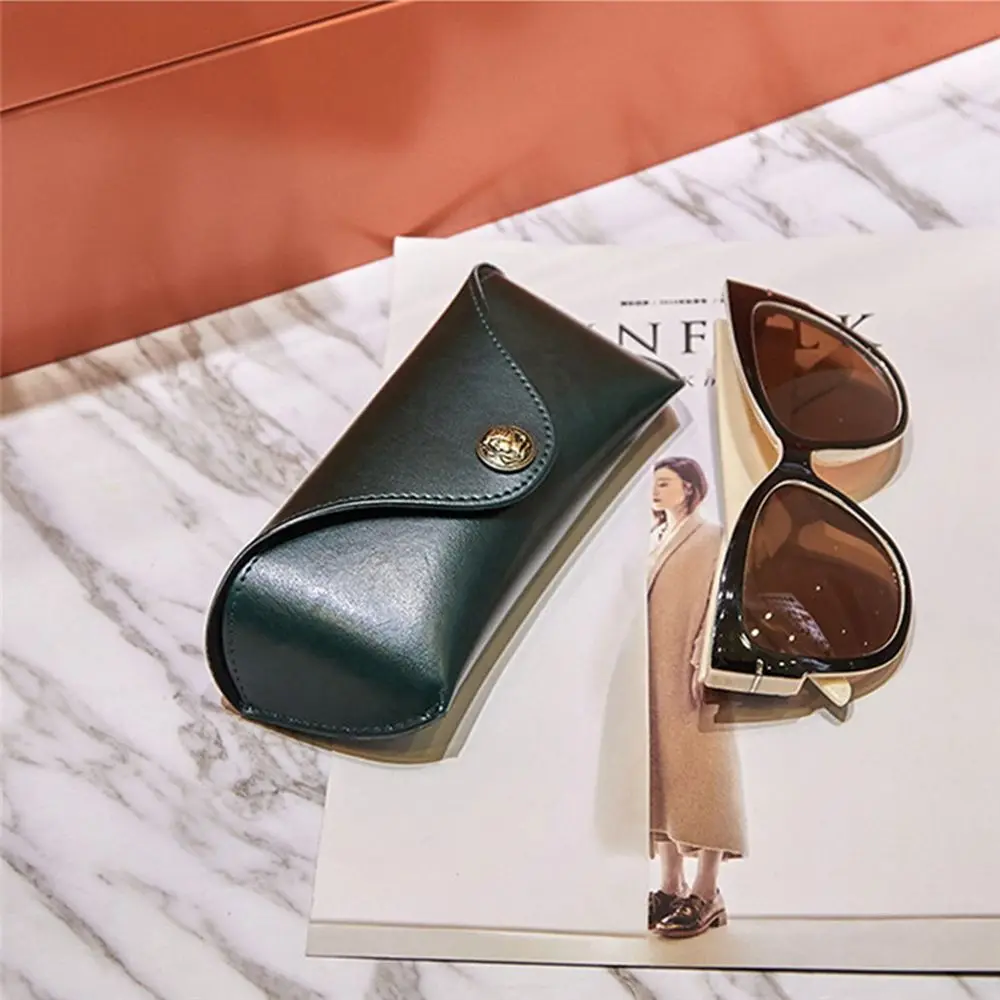 

Eyewear Protector Box Female Reading Glasses Eye Glasses Holder Sunglasses Pouch Eyewear Protector Case Leather Glasses Case