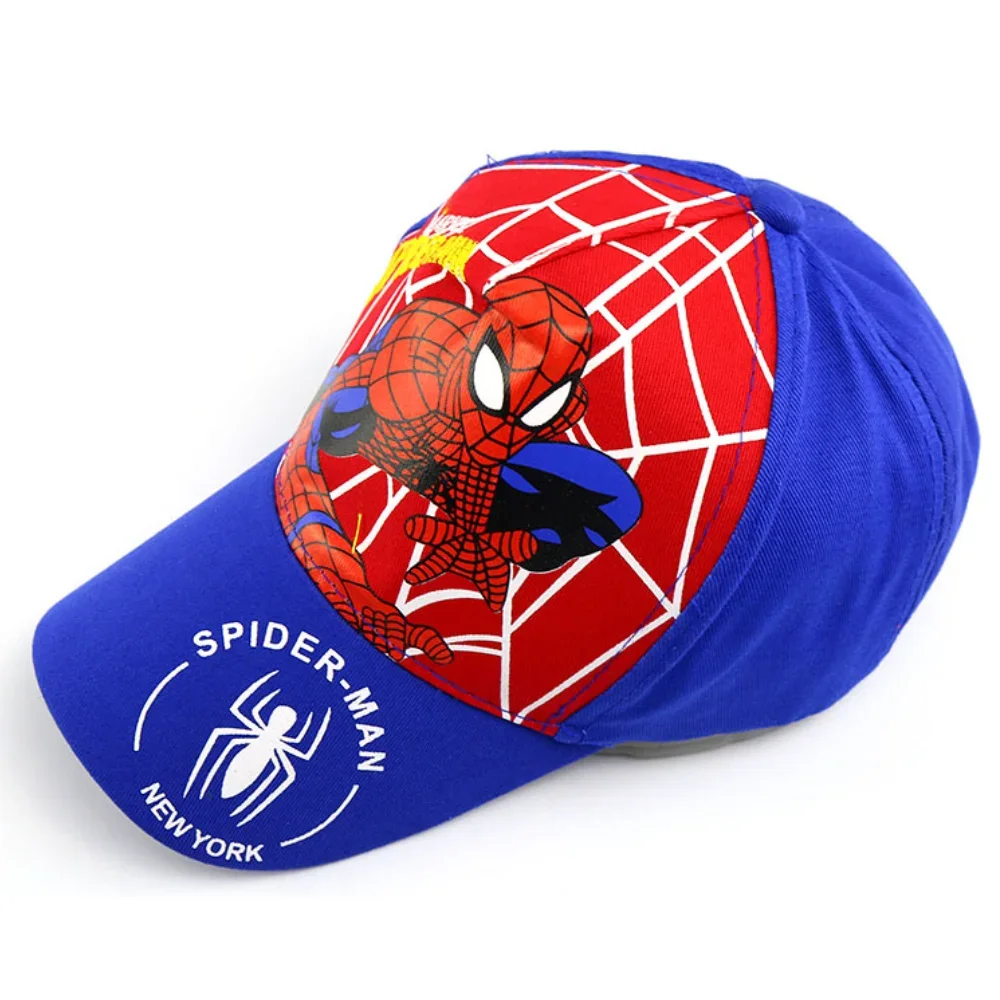 American Movie Superhero The Amazing Spider Man Hiphop Baseball Cap Captain America Camouflage Hat Trend Casual Child Peaked Cap