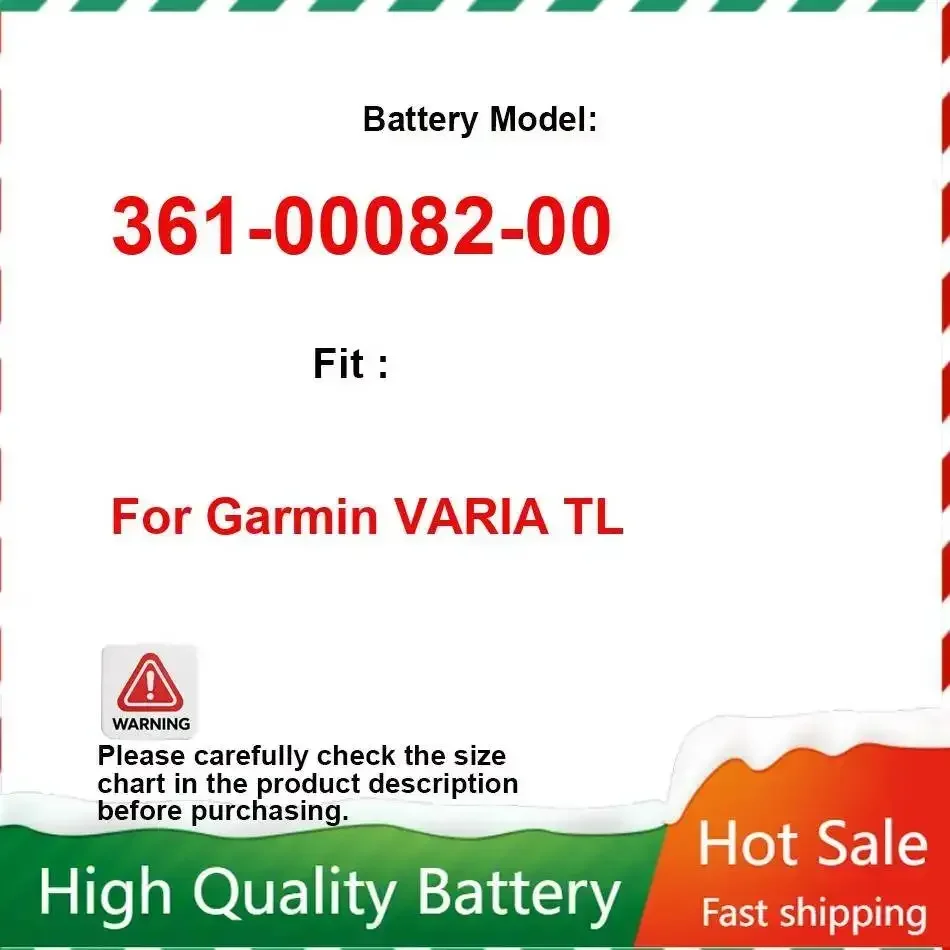 For Garmin Varia TL RTL501 RTL510 Bicycle Radar Taillight Battery Long Lasting 950mAh Prolonged Performance 361-00082-00