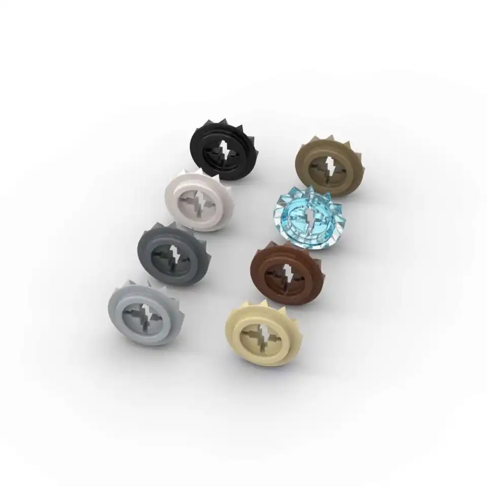 مجموعة مكعبات بناء MOC 6589 10 قطع ترس 12 سن، طوب مائل، أحجية جزيئات، ألعاب تعليمية يدوية، هدايا أعياد ميلاد وأعياد الميلاد للأطفال