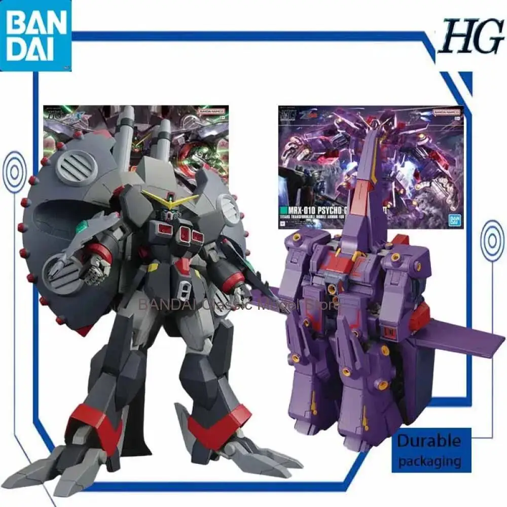 Image of Bandai HG 1/144 MRX-010 Psycho Gundam Mk-II Mobile Suit Z Gundam 27cm Bausatz-Modell Spielzeugsammlungen Versand mit Schaumstoffbox