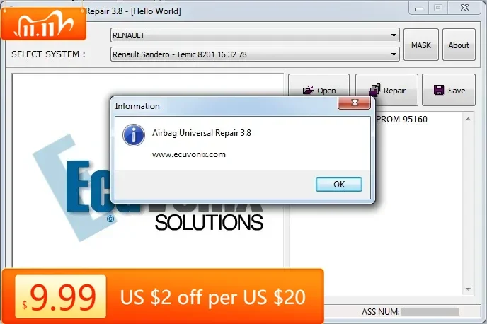 

TruckEPC EcuVonix Full (DTC Remover 2.5.6 +IMMO Универсальное декодирование 4,5+ EDC17 Checksum Calc + AIRBAG Universal Repair 3.8