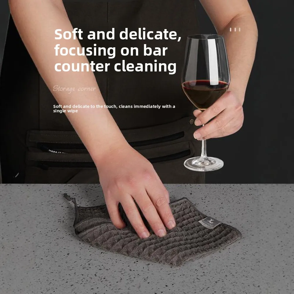 Durable Super Absorbent Dish Towel Household Barista Cleaning Tool CoffeeBar Cleaning Cloth Kitchen Cleaner Cleaning Cloth Towel view 3