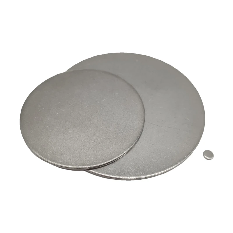 Placa circular de acero inoxidable 304 de 23mm a 55mm, placa de disco redonda resistente a la corrosión, corte láser personalizado