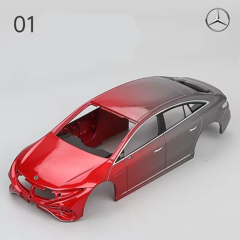 Maisto 1:24 Mercedes-Benz EQS Assembly Version Alloy Car Model Diecast Metal New Energy Car Vehicles Model Simulation Kids Gifts