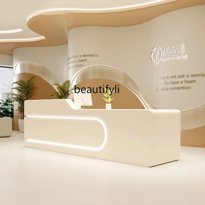 smt03 SS newLight Luxury High-End Медицинская красота Стоматологическая клиника Салон красоты Специальная барная стойка Кассир Передняя стойка Приемная вкладка