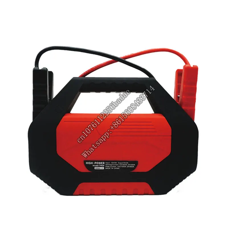 Battery Pack Car Jump Starter Cabos, Banco de Potência 24V, Novo, lortable Jump Starter