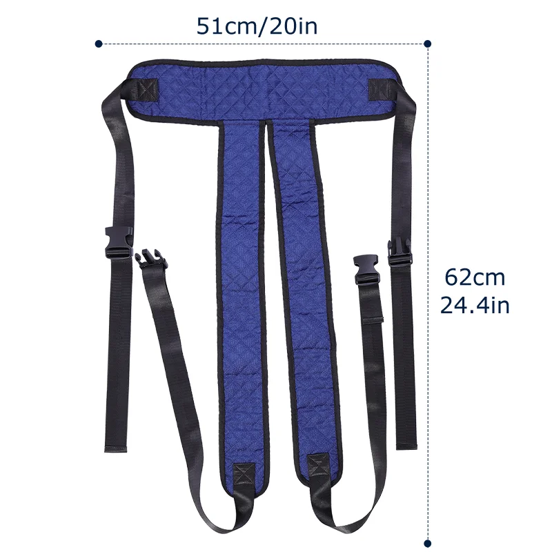 Lefeke Wheelchair Sitting Assist Sling Safety-Soft Patient Security Belts Positioning Support Self-Releasing Wrap-Around Belts