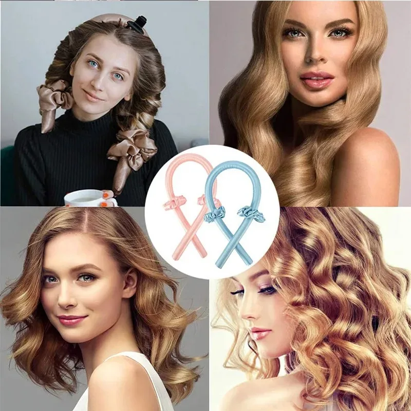 Woman Heatless Curling Rod Heatless Hair Curls Headband Make Hair Soft Shiny Hair Curler Practical DIY Hair Tool Accessorie
