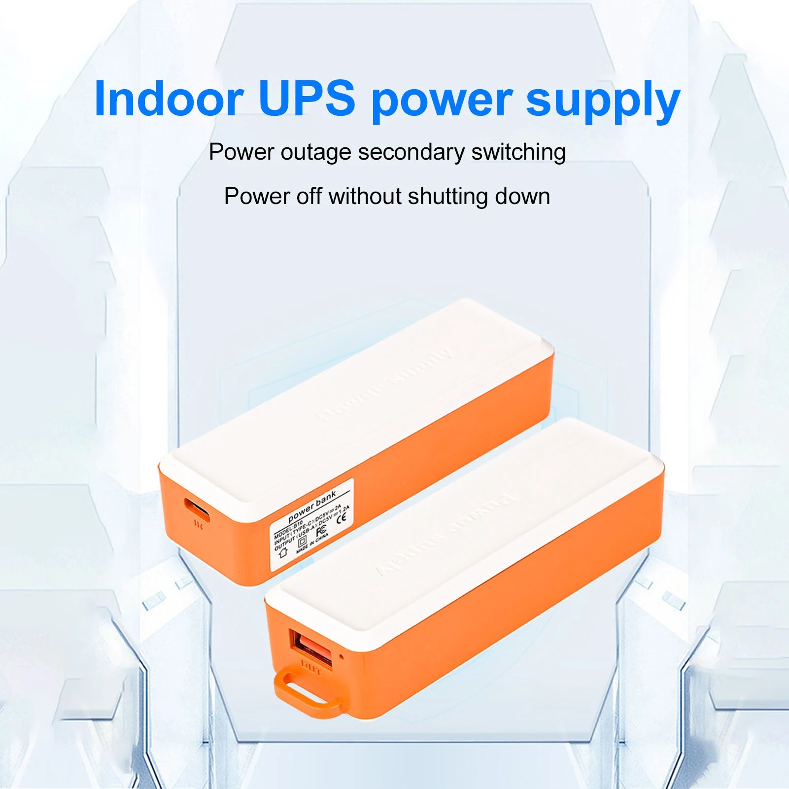 بطارية UPS صغيرة احتياطية 2600 مللي أمبير DC5V 2A مدخل USB DC5V 1.2A مخرج USB مصدر طاقة غير منقطع لكاميرا الأمن #4