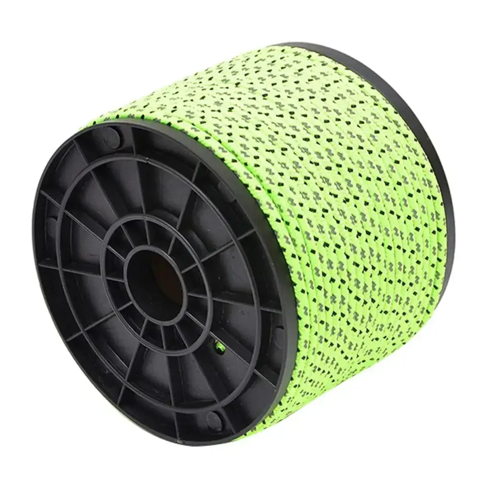 50 meters outdoor camping tent windproof rope reflective rope, beach canopy ground nail fixed rope pull rope 4mm thick