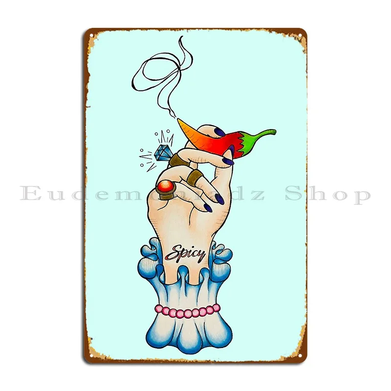 حار لوحة معدنية ملصق خمر خلق المطبخ جدار جدارية جدار ديكور تين تسجيل ملصق