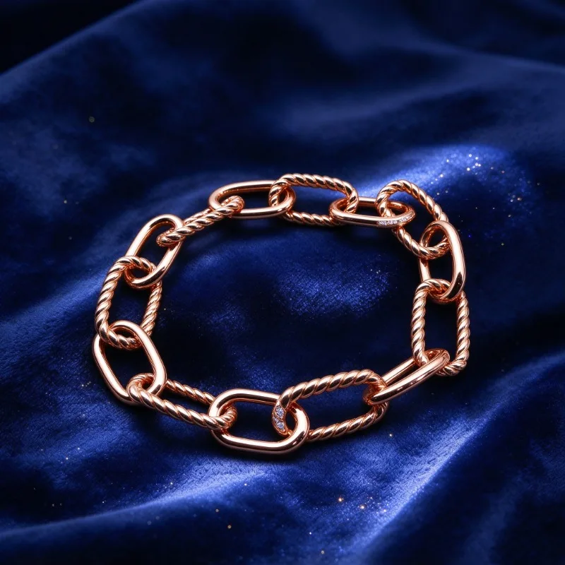 Fashion Sculpture Inspired Metal Bracelet for Men & Women, Smooth Polished Surface Adjustable Hand Chain, Trendy Daily Wear Wrist Jewelry, Perfect Gift Choice for Anniversary and Party Occasions