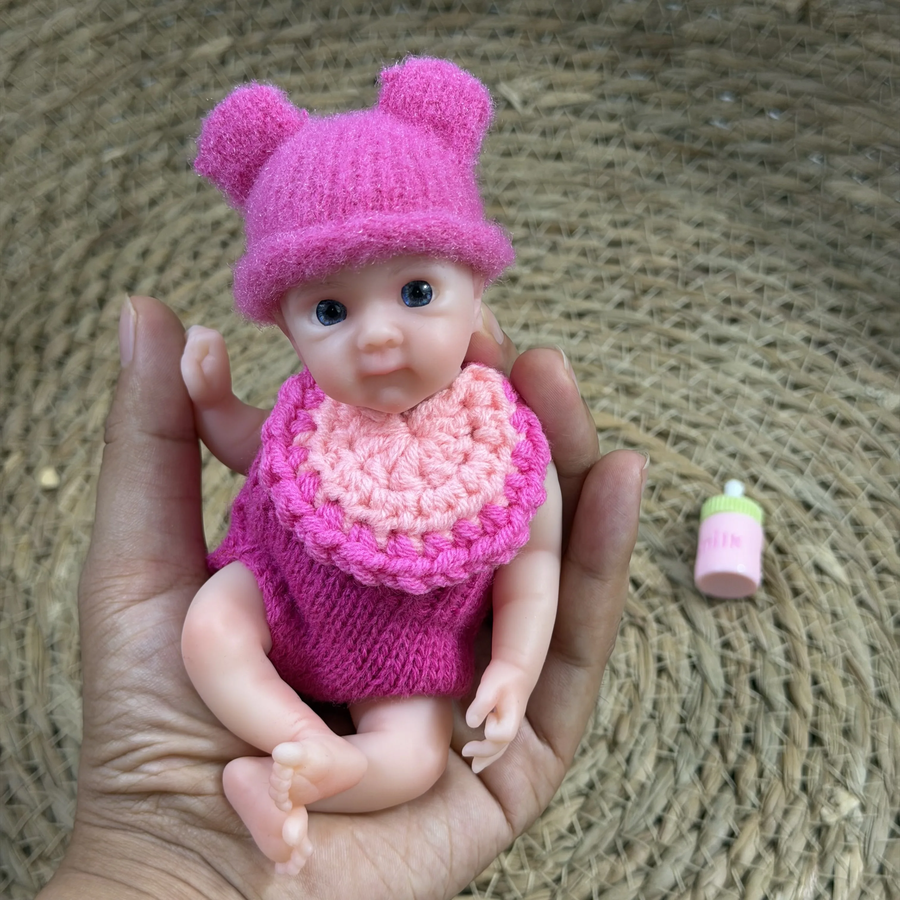 6 Inch Squishy Elastic Full Body Silicone Reborn Doll Bettie Lifelike Soft Solid Silicone Washable Doll Toy Birthday Gift
