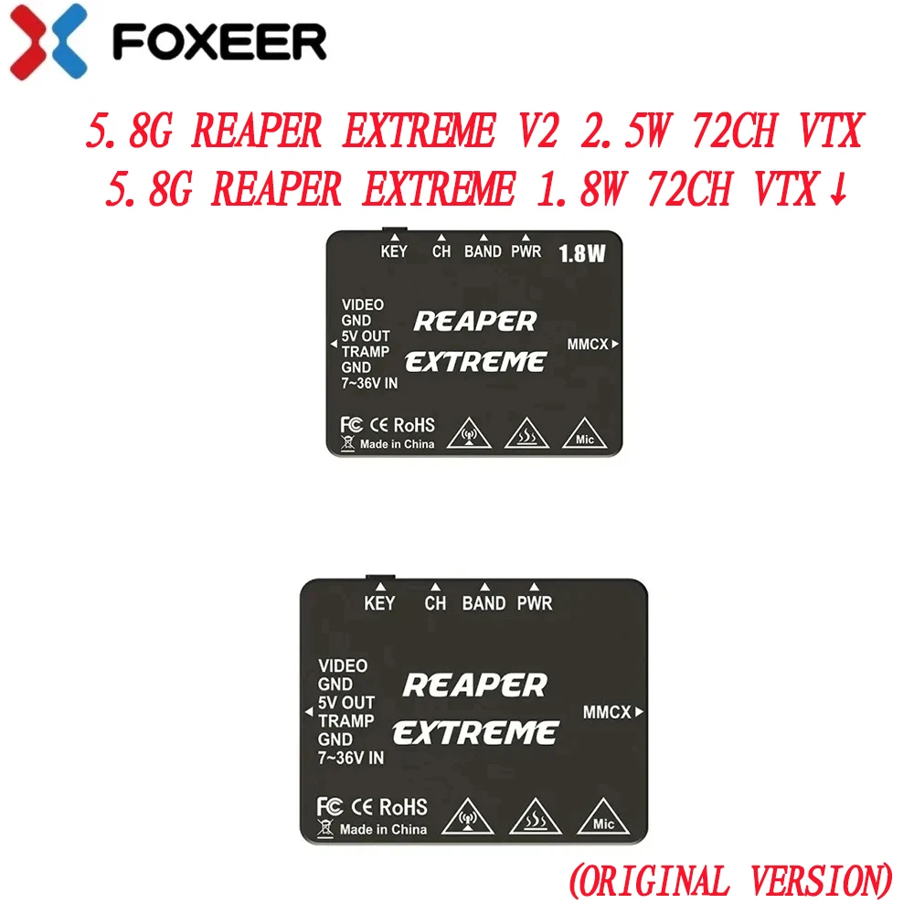 Foxeer-aper Extreme V2 ، W rex ، 72CH ، W ، 72CH ، VTx ، جديد