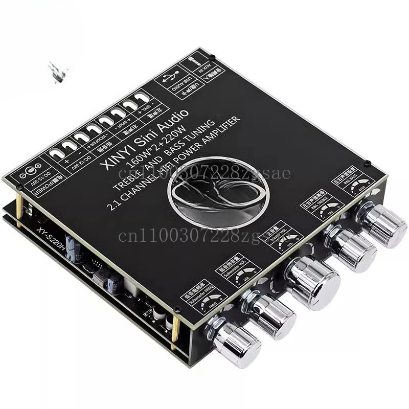 

2,1-канальный высокая мощность 2*160 Вт + 220 Вт Bluetooth цифровой усилитель мощности плата автомобильный домашний тяжелый модуль сабвуфера