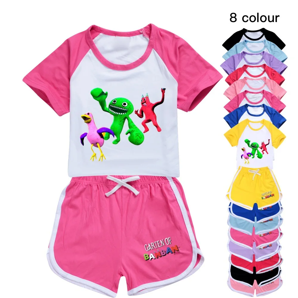 

Boxy Boo Kids Summer Short Sleeve T Shirt Shorts Suit Little Baby Boys Sport Sets Baby Girl Clothes Toddler Tops Tracksuit 8 10