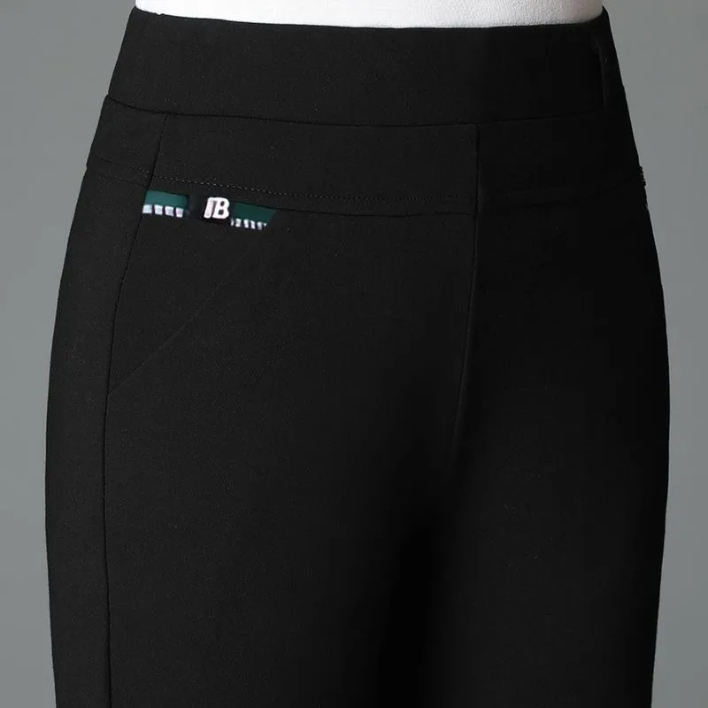 冬用パンツ レディース 厚手 ベルベット 暖かい 中高年女性用 ストレート アウターパンツ 春秋