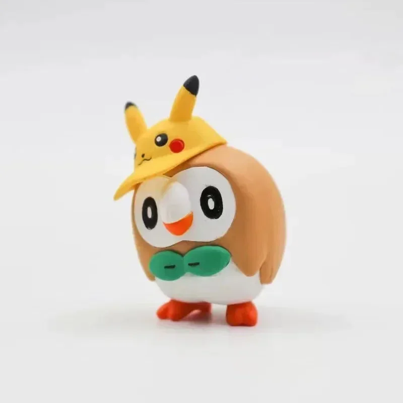 Figuras de acción de Anime de Pokémon, juguete de cápsula de Gashapon genuino, muñeco de Piplup, Slowpoke, Pikachu, Psyduck, Eevee, modelo de adornos