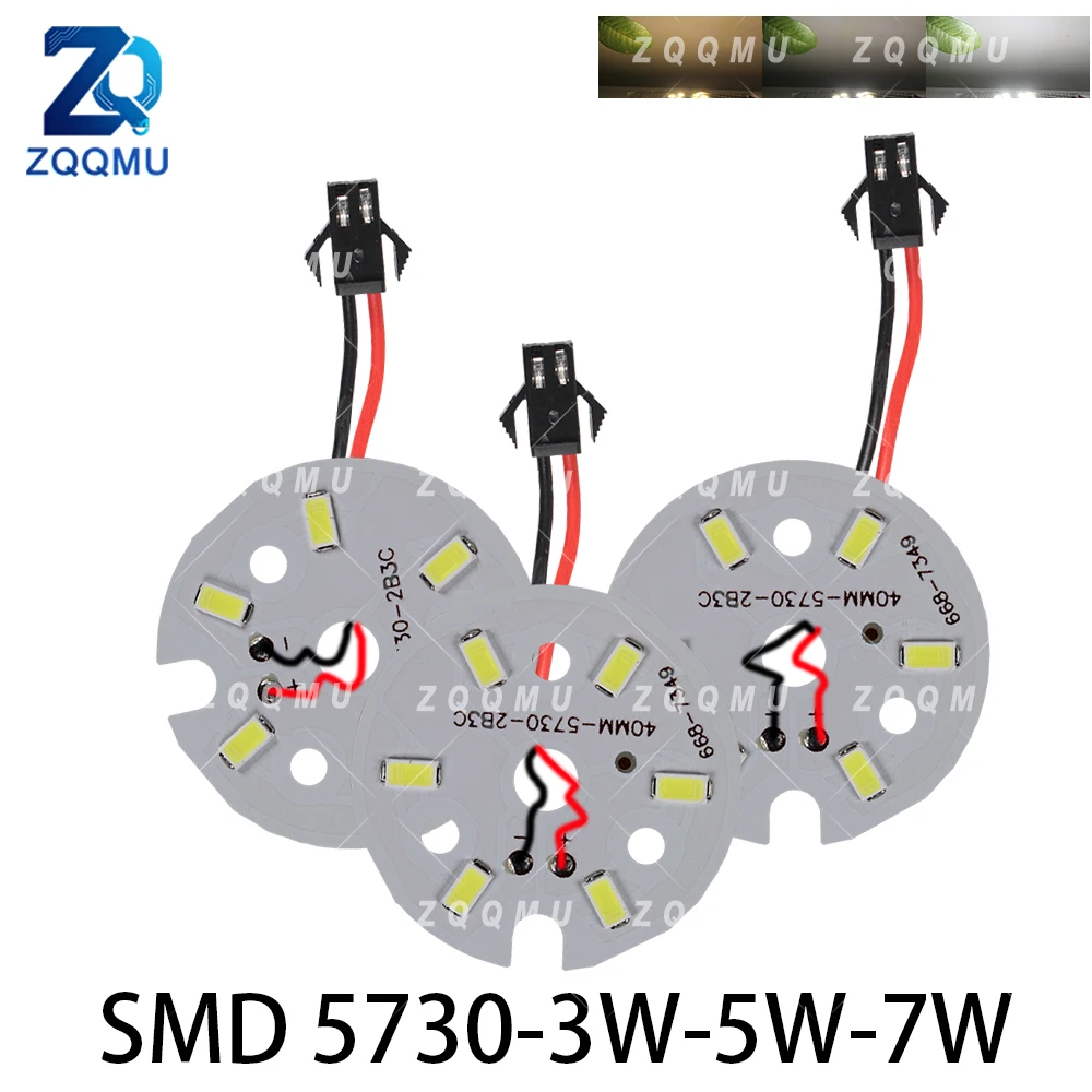 10PCS SMD 5730 LED Chip 3W 5W 7W PCB Module Light Bulb Repair DIY Replacement Cabinet Outdoor Spotlight Home Lighting Lamp