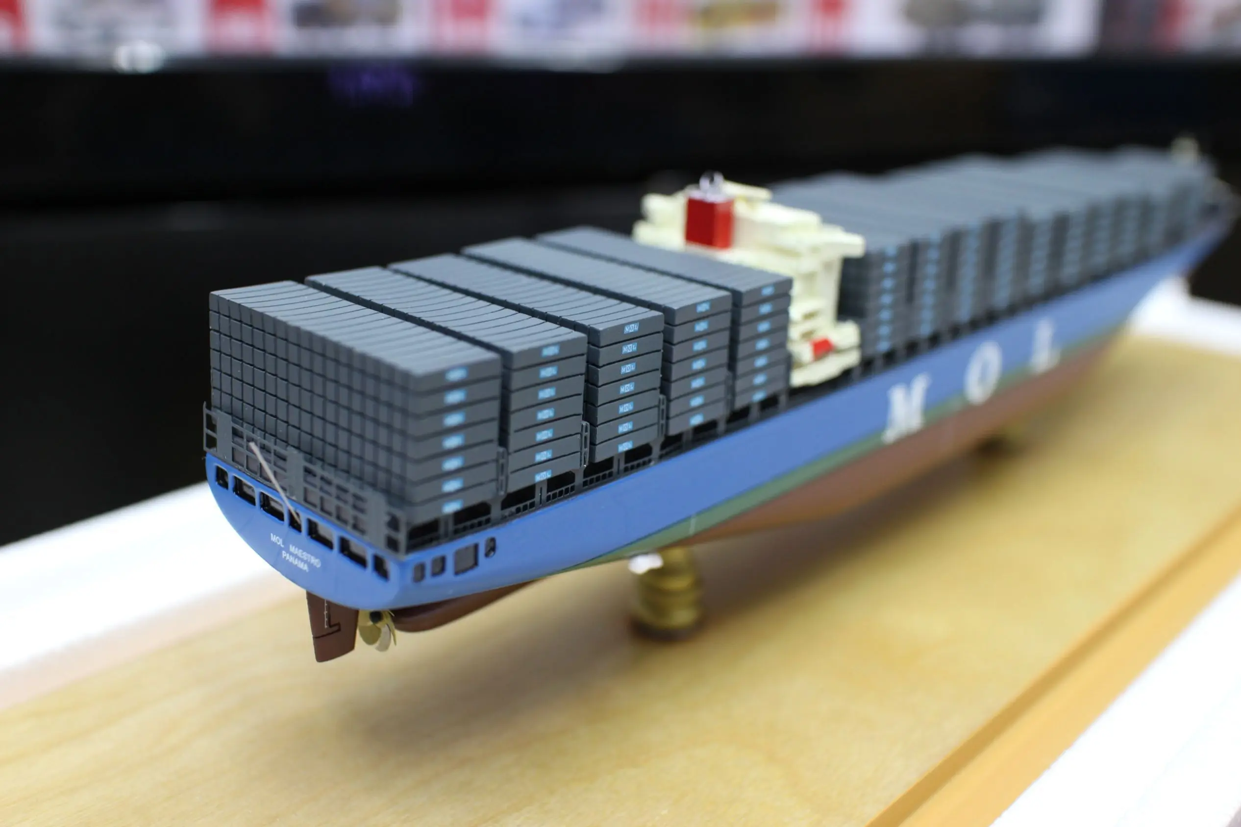 Mol Maestro PANAMA Cargo Ship Boat modello 1/400 scala modello in resina artigianale