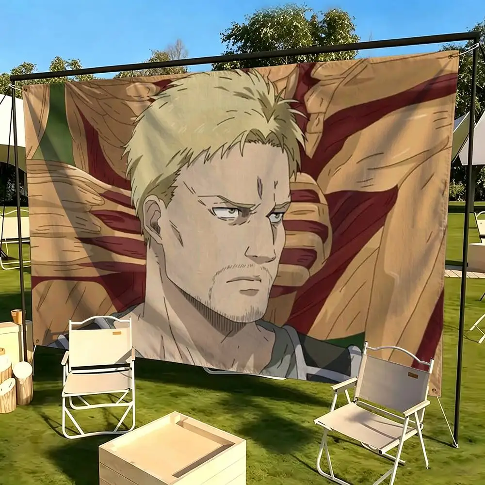 Attack on Titan Reiner Braun  Flag Suitable For Party Club Outdoor Interior Wall Decoration Banner Fans Gift