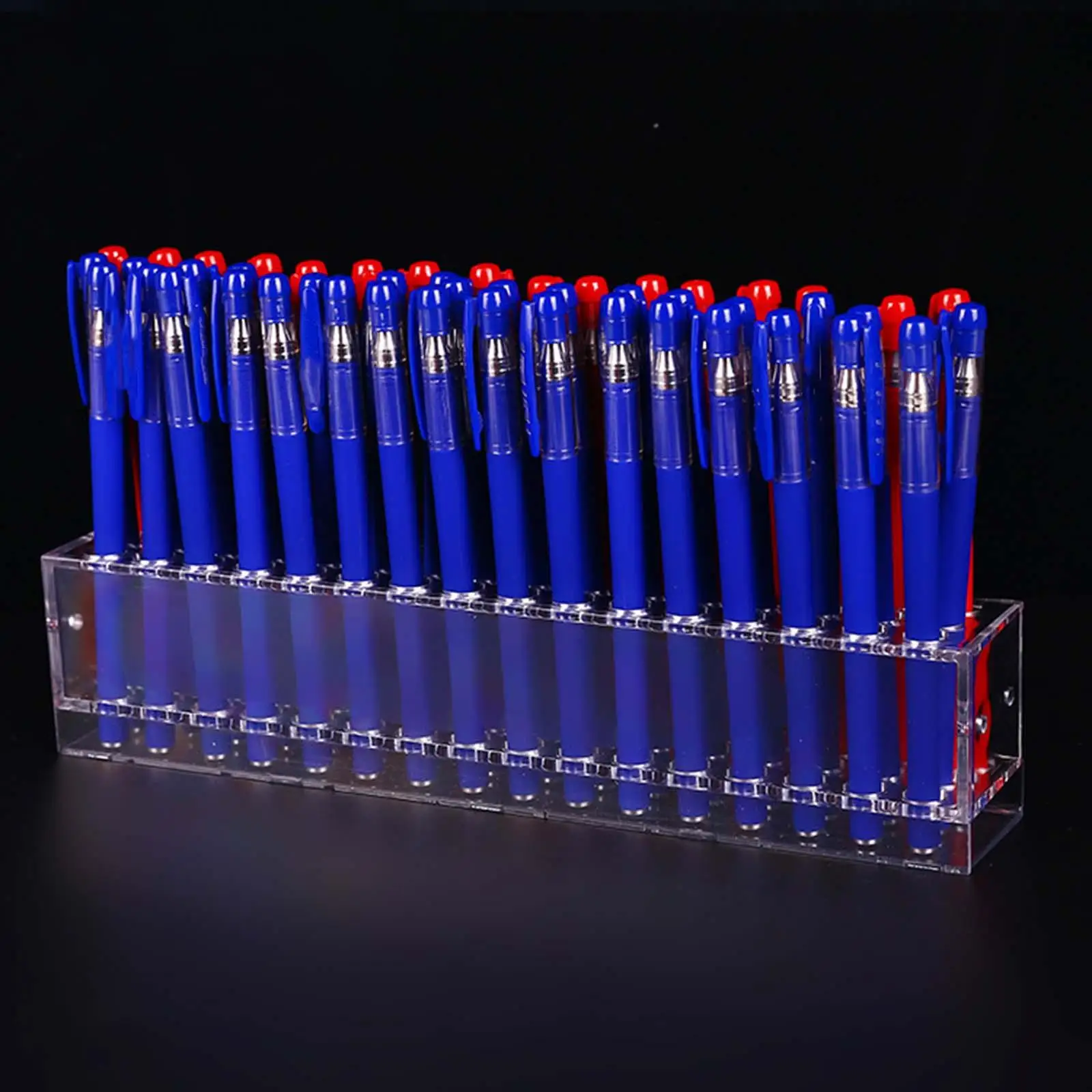 Clear Paint Brush Pen Holder Stand Stationery Storage Holder Cosmetic Brushes