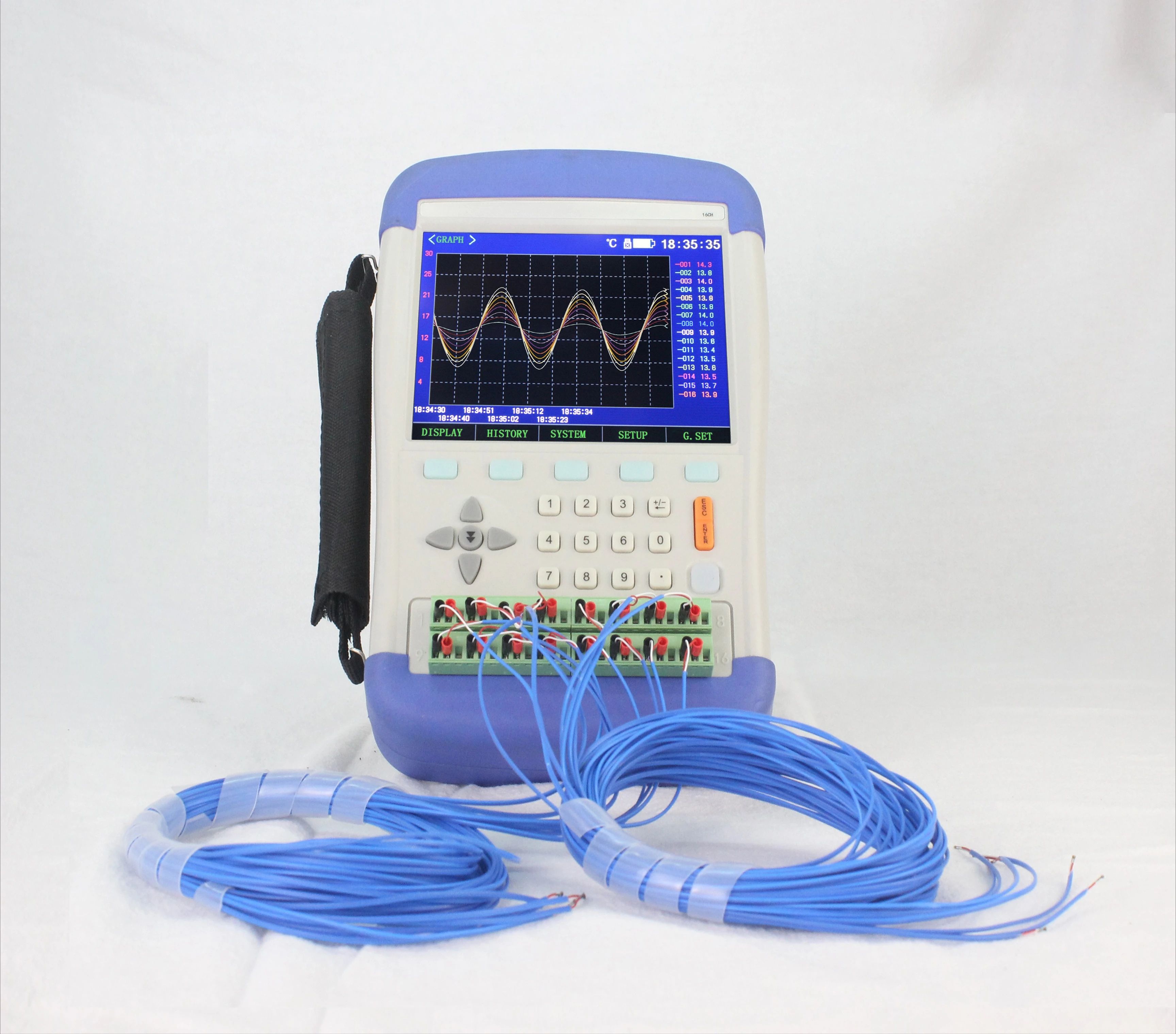 Handheld Multi-channel Thermometer 8-channel Industrial Digital Thermometer