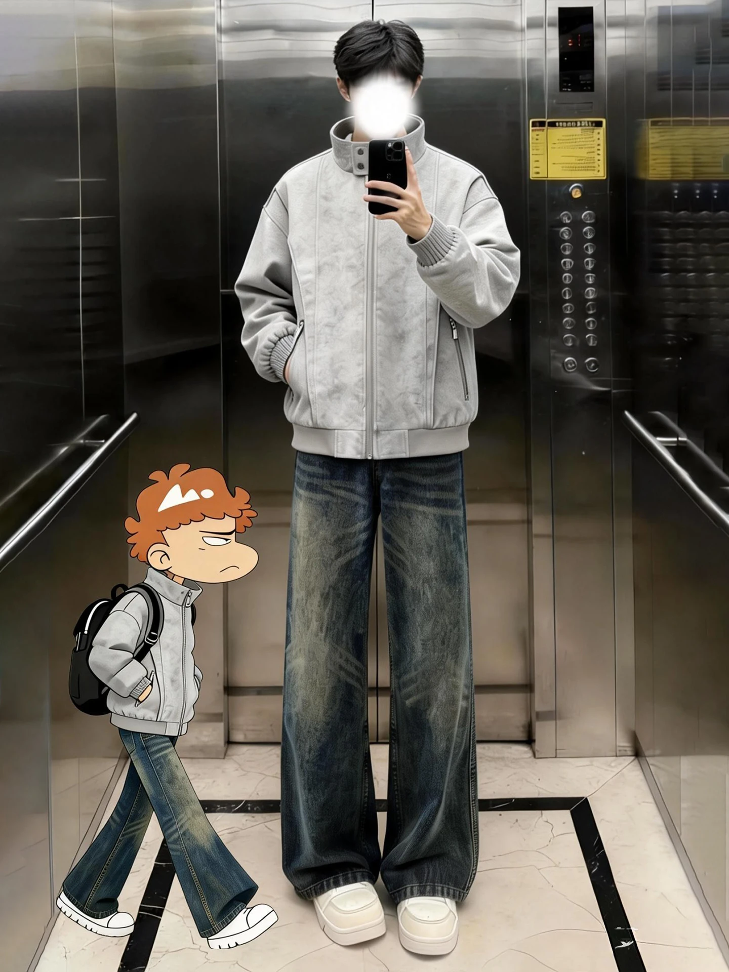 

American Dyed eepskin Velvet Jaet Thiened Cotton Workwear for Men Winter Warm Stand Collar PU Leather Coat Outerwear